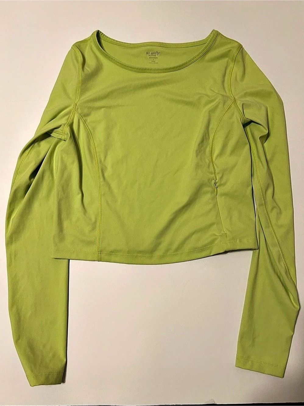 Old Navy Long Sleeve Active Top in Green Size Medium